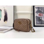 Gucci GG Marmont matelassé mini bag dusty pink 448065