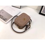 Gucci GG Marmont matelassé mini bag dusty pink 448065