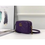 Gucci GG Marmont matelassé mini bag purple 448065