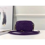 Gucci GG Marmont matelassé mini bag purple 448065