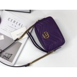 Gucci GG Marmont matelassé mini bag purple 448065