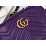 Gucci GG Marmont matelassé mini bag purple 448065