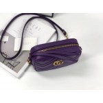 Gucci GG Marmont matelassé mini bag purple 448065