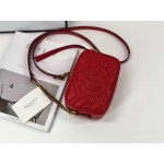 Gucci GG Marmont matelassé mini bag red 448065