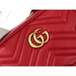 Gucci GG Marmont matelassé mini bag red 448065