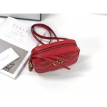 Gucci GG Marmont matelassé mini bag red 448065