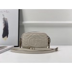 Gucci GG Marmont matelassé mini bag white 448065