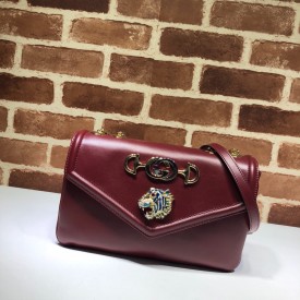 Gucci Rajah medium shoulder bag burgundy 537241