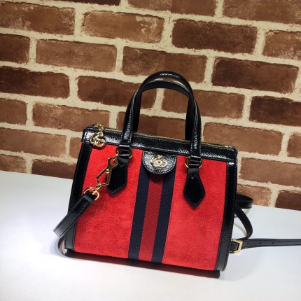 Gucci Ophidia small tote bag red 547551