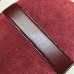 Gucci Arli medium shoulder bag bordeaux suede 550126