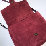 Gucci Arli medium shoulder bag bordeaux suede 550126