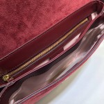 Gucci Arli medium shoulder bag bordeaux suede 550126