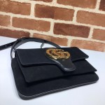 Gucci Arli small shoulder bag black suede 550129