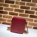 Gucci GG Marmont mini shoulder bag red 550155