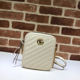 Gucci GG Marmont mini shoulder bag white 550155