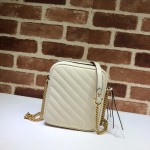 Gucci GG Marmont mini shoulder bag white 550155