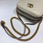 Gucci GG Marmont mini shoulder bag white 550155