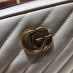 Gucci GG Marmont mini shoulder bag white 550155