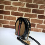 Gucci Ophidia mini GG round shoulder bag brown 550618