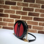 Gucci Ophidia mini GG round shoulder bag red 550618