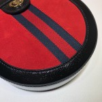 Gucci Ophidia mini GG round shoulder bag red 550618