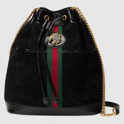 Gucci Rajah medium bucket bag black 553961