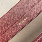 Gucci Zumi grainy leather medium top handle bag in Burgundy 