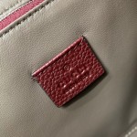 Gucci Zumi grainy leather medium top handle bag in Burgundy 