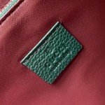 Gucci Zumi grainy leather medium top handle bag in Dark Green