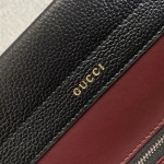 Gucci Zumi grainy leather medium top handle bag in black