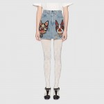 Gucci Unskilled Worker embroidered mini skirt 467267_XRA38