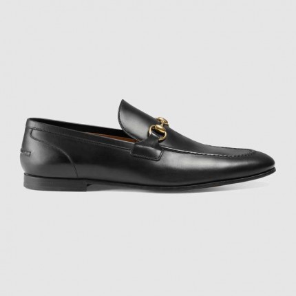 Gucci Jordaan leather loafer black 406994