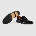 Gucci Leather loafer  black 473475