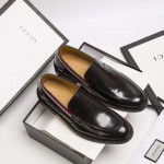 Gucci Leather loafer  black 473475