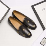 Gucci embroidered Leather loafer black 527935