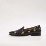 Gucci embroidered Leather loafer black 527935