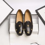 Gucci embroidered Leather loafer black 527935