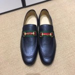 Gucci Horsebit leather loafer with Web black 322500