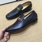 Gucci Horsebit leather loafer with Web black 322500