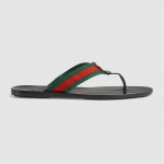 Gucci Web strap thong sandal 322744