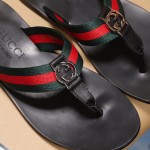 Gucci Web strap thong sandal 322744