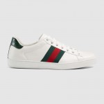 Gucci Ace leather sneaker shoes white 386750