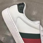 Gucci Ace leather sneaker shoes white 386750