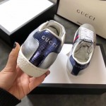 Gucci Ace leather sneaker silver ‎386750 B8VM0