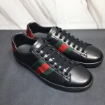 Gucci Ace leather sneaker black 386750