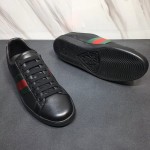 Gucci Ace leather sneaker black 386750