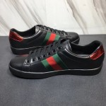 Gucci Ace leather sneaker black 386750