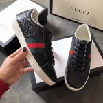 Ace Gucci Signature sneaker black 386750