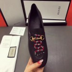 Gucci Leather loafer with Kingsnake 429062