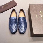 Gucci Signature driver blue 431063